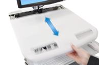 Ergotron StyleView Cart with LCD Arm, 3 Drawers vogn - åpen arkitektur - for LCD-skjerm / tastatur / mus / CPU / bærbar / skanner (SV43-1230-0)