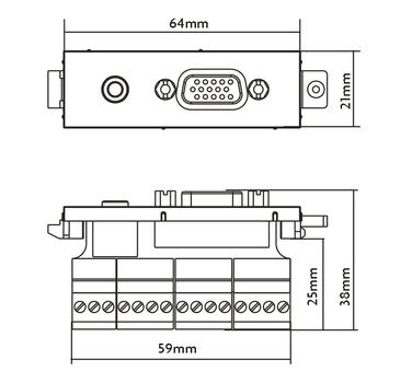 VISION Techconnect VGA+3.5mm Module (TC3 VGAF3.5MM)