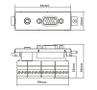 VISION N Techconnect Modular AV Faceplate Module - LIFETIME WARRANTY (TC3 VGAF3.5MM)