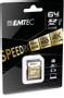 EMTEC SD Card 64GB Emtec  SDXC (CLASS10) Speedin + Kartenblister (ECMSD64GXC10SP)