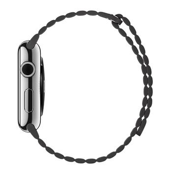 APPLE WATCH ACCS 42MM STORM GRAY LEATHER LOOP - MEDIUM ACCS (MMAQ2ZM/A)