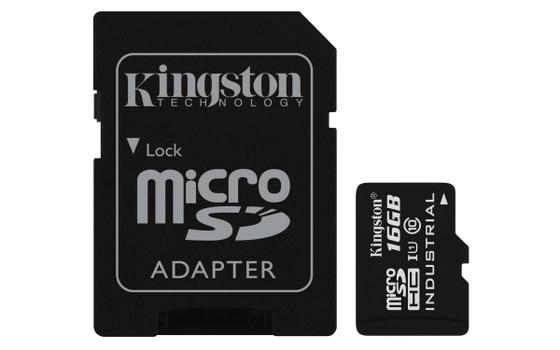 Kingston Flashminnekort (microSDHC til SD-adapter inkludert) - 16 GB - UHS Class 1 / Class10 - microSDHC UHS-I (SDCIT/16GB)