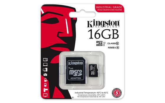Kingston Flashminnekort (microSDHC til SD-adapter inkludert) - 16 GB - UHS Class 1 / Class10 - microSDHC UHS-I (SDCIT/16GB)