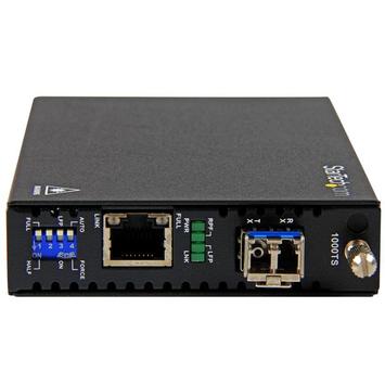 StarTech Singlemode (SM) LC Fiber Media Converter for 1Gbe Network - 20km - Gigabit Ethernet - 1310nm - with SFP Transceiver (ET91000SM20) - fibermedieomformer - 1GbE (ET91000SM20)