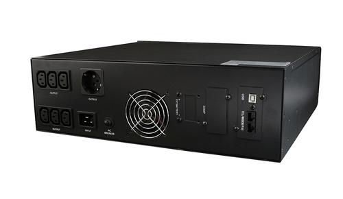 GEMBIRD UPS Energenie-RACK 19'' 3.4U, 2000VA, Pure Sine, 6xIEC, 1xSchuko230V, LCD (EG-UPSRACK-12)