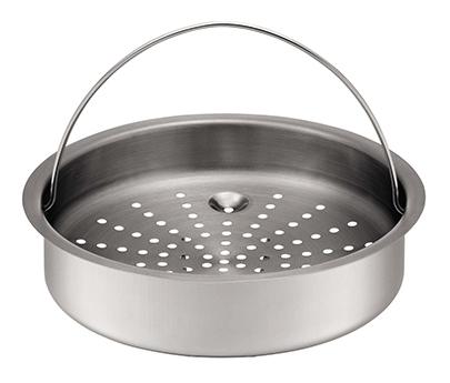 TEFAL P2530738, 6 L, Keramisk, Gas, Halogen, Induktion,  Forseglet plade, Sort, Rustfrit Stål, 22 cm, Rustfrit Stål, 450 mm (P2530738)