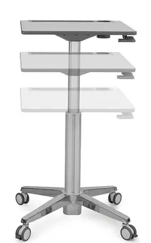 Ergotron LEARNFIT TRAVEL STANDING DESK 16IN CLEAR ANODIZED ADJUSTABLE   IN ACCS (24-547-003)