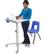 ERGOTRON LEARNFIT TRAVEL STANDING DESK 16IN CLEAR ANODIZED ADJUSTABLE   IN DESK (24-547-003)