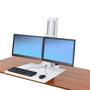 ERGOTRON WORKFIT-S DUAL MONITOR REAR MOUNTING BRIGHT WHITE ACCS (33-407-062)