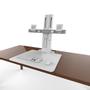 ERGOTRON WORKFIT-S DUAL MONITOR REAR MOUNTING BRIGHT WHITE ACCS (33-407-062)