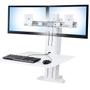 ERGOTRON WORKFIT-S DUAL MONITOR REAR MOUNTING BRIGHT WHITE ACCS (33-407-062)