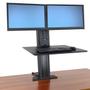 ERGOTRON WORKFIT-S DUAL MONITOR REAR MOUNTING ERGOTRON BLACK ACCS (33-407-085)