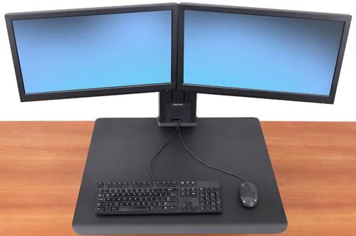 ERGOTRON WORKFIT-S DUAL MONITOR REAR MOUNTING ERGOTRON BLACK ACCS (33-407-085)