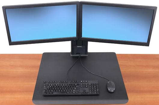 ERGOTRON WORKFIT-S DUAL MONITOR REAR MOUNTING BLACK ACCS (33-407-085)