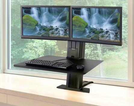 ERGOTRON WORKFIT-S DUAL MONITOR REAR MOUNTING ERGOTRON BLACK ACCS (33-407-085)