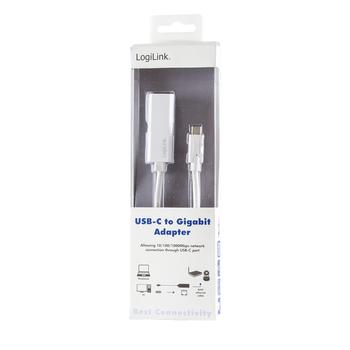 LOGILINK Netværksadapter USB-C 1Gbps Kabling (UA0238)