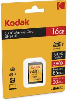 EMTEC SD Card 16GB KODAK SDHC  (EKMSD16GHC10K)