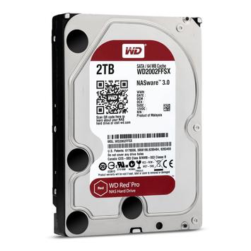 WD Red Pro NAS 2TB Hard Drive, 3.5", 64MB, SATA 6Gb/s, 7200rpm (WD2002FFSX)