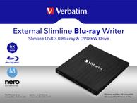 Verbatim External Slimline Blu-ray Writer (43890)