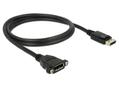 DELOCK DisplayPort 1.2-kabel,  ha - ho, 3840x2160 60Hz, 1m, svart (85114)