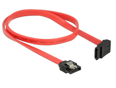 DELOCK Cable SATA 6 Gb/s male straight > SATA male upwards angled 50 c (83974)