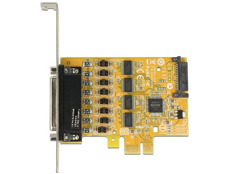 DELOCK PCI-Express kort, 1xDB44 ho, 1xDB44 ha - 4xRS-232 kabel (89447)