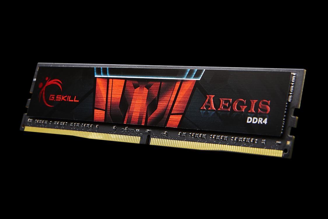 G.SKILL - AEGIS - DDR4 - 16 GB: 2 x 8 GB - DIMM 288-pin - 3000 MHz / PC4-24000 - CL16 - 1.35 V - ikke-bufret - ikke-ECC
