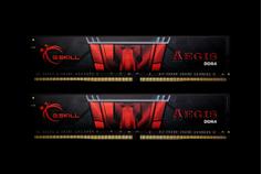 G.SKILL AEGIS - DDR4 - sett - 8 GB: 2 x 4 GB - DIMM 288-pin - 2400 MHz / PC4-19200 - ikke-bufret