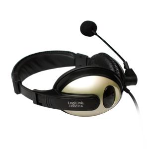 LOGILINK Headset LogiLink stereo mit Mikro  hoher Tragekomfort (HS0011A)