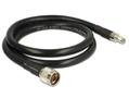 DELOCK Antenna Cable N plug > RP-SMA plug CFD400 LLC400 1 m low loss (13019)