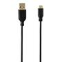 HAMA USB-Kabel USB-USB-Micro 0,75 m. Guldplätterad  Svart (00074251)