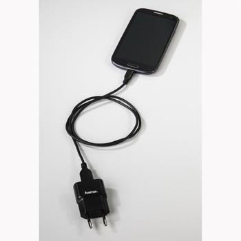 HAMA USB-Kabel USB-USB-Micro 0,75 m. Guldplätterad  Svart (00074251)