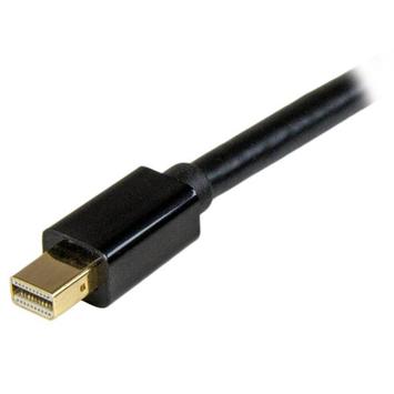 StarTech Mini DisplayPort to HDMI Adapter Cable - mDP to HDMI Adapter with Built-in Cable - Black - 5 m (15 ft.) - Ultra HD 4K 30Hz (MDP2HDMM5MB) - adapterkabel - DisplayPort / HDMI - 5 m (MDP2HDMM5MB)