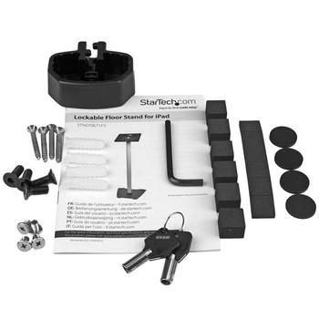STARTECH LOCKING FLOOR STAND FOR 9.7IN IPAD TABLETS STEEL AND ALUMINUM ACCS (STNDTBLT1FS)