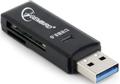 GEMBIRD compact USB 3.0 SD/ MicroSD Card Reader, blister (UHB-CR3-01)