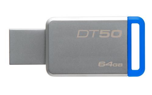 KINGSTON 64GB USB 3.0 DATATRAVELER 50 METAL/ BLUE EXT (DT50/64GB)