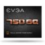 EVGA BQ 750W Hybrid Modular 80+ PSU ATX 12V , 80 Plus Bronze, Modular, 3x 6+2pin PCIe, 9x SATA, 5x Molex, 1x FD (110-BQ-0750-V2)