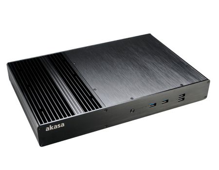 AKASA Galileo T Ultralille formfaktor Thin mini ITX Ingen strømforsyning Sort (A-ITX23-M1B)