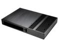 AKASA Galileo T, Fanless Aluminium Slim THIN Mini ITX Case, 2 HP Cooler, VES (A-ITX23-M1B)