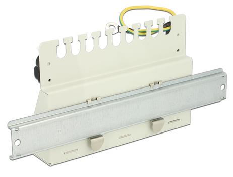 DELOCK Keystone Desktop Patch Panel 12 Port grey (43335)