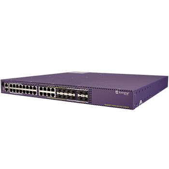Extreme Networks Summit X460G2 Base, 24x1GbE SFP, 8x1GbE RJ45 (4 shared), 4xSFP+, VIM, No PSU, No Fans, EXOS Adv, TAA (16705T)