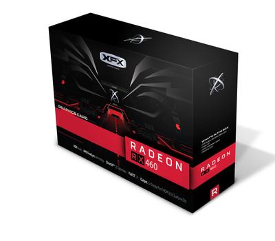 XFX Radeon RX 460 Skjermkort,  PCI-Express 3.0, 2GB GDDR5, DL-DVI-D, HDMI, Displayport (RX460P2SFG5)