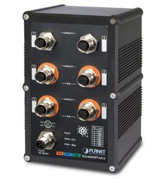 PLANET IP67-rated Industrial L2+ (IGS-604HPT-M12)