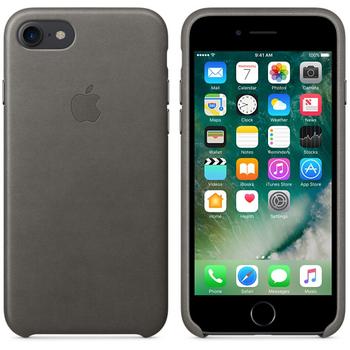 APPLE iPhone7 Leder Case (sturmgrau) (MMY12ZM/A)