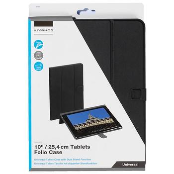 VIVANCO Universal Folio Case for 10inch tablets black (2836762 $DEL)