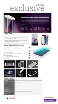 INSMAT Brilliant Glass - Skärmskydd för mobiltelefon - glas - ramfärg svart - för Samsung Galaxy Xcover Pro (861-1152)