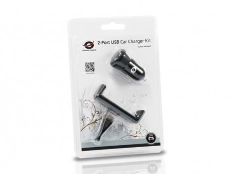 CONCEPTRONIC 2-Port-USB-Kfz-LadegeraÏteset F-FEEDS2 (CUSBCAR2AKIT)