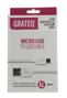 GRATEQ MICRO USB KAAPELI 3.0M VALKOINEN (85022)