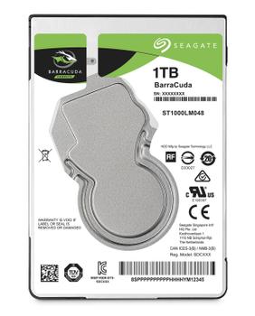 SEAGATE Barracuda 1TB HDD SATA 6Gb/s 5400rpm 2.5inch 7mm height 128Mb cache BLK (ST1000LM048)