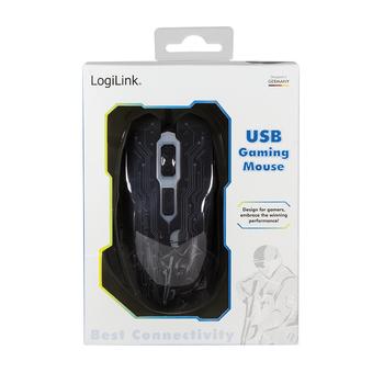 LOGILINK - USB Gaming Mouse, 2400 dpi, Black (ID0137 $DEL)